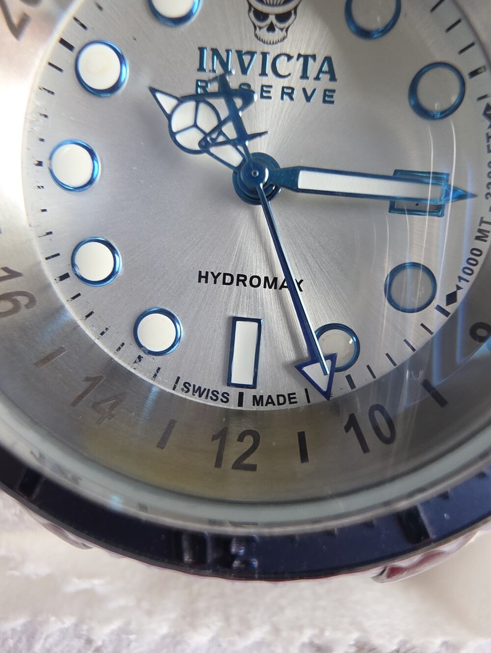 SWISS MADE GMT 1000M WR Invicta HYDROMAX XL 52mm Stainless Steel Dive Watch